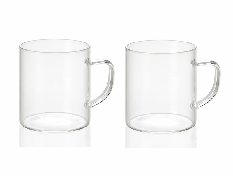 Σετ 2 Κούπες Φλιτζάνια Andrea House ms19209 Γυαλί 300 ml S7921484
