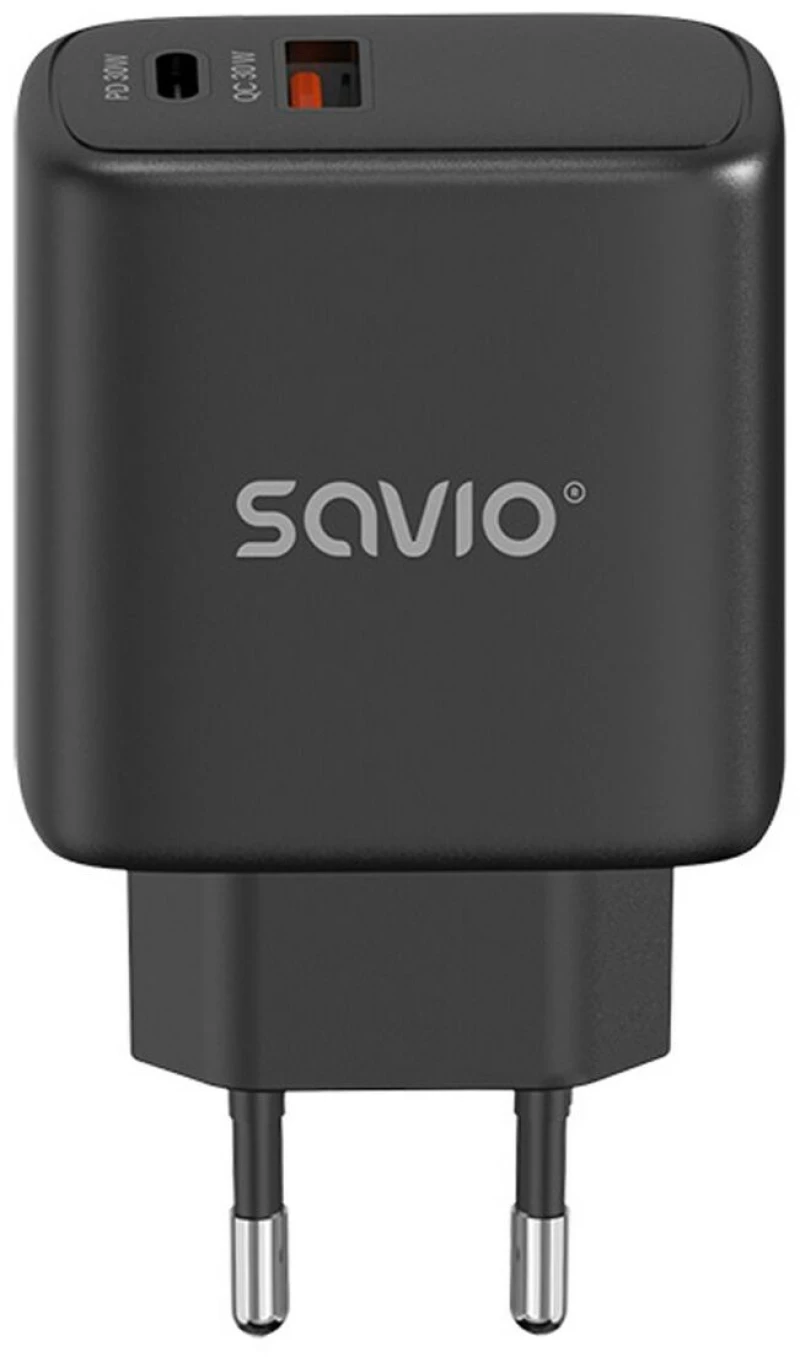 Φορτιστής Τοίχου Savio LA-06/B Μαύρο 30 W S9136613