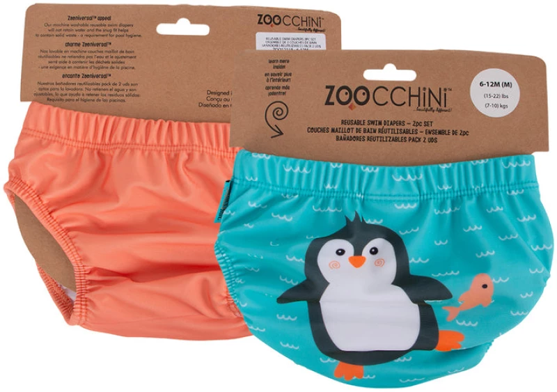 Μαγιό-πάνα 2 τμχ Zoocchini-Penguin Μέγεθος: 12-24 μηνών