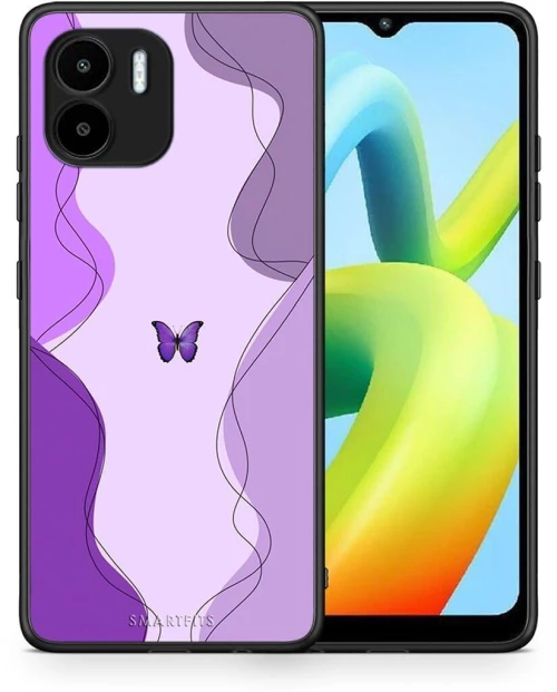Purple Mariposa - Xiaomi Redmi A1 / A2 case