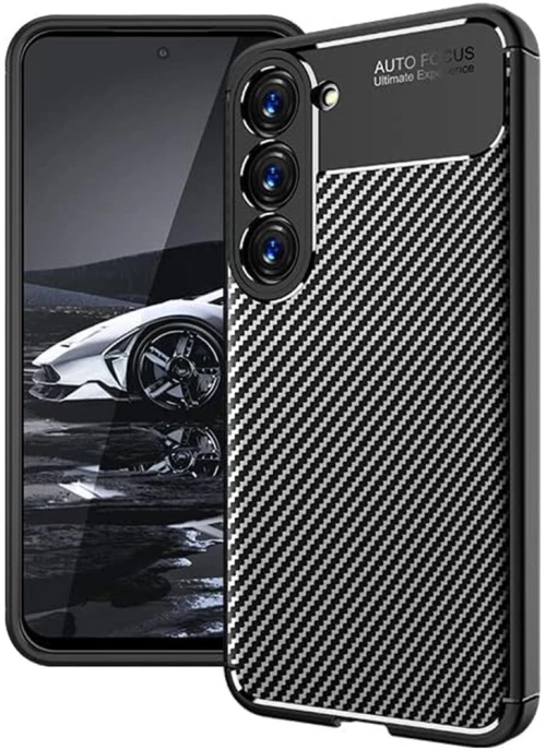 Θήκη Ancus AutoFocus Carbon Fiber για Samsung SM-S971B Galaxy S23 FE Μαύρη