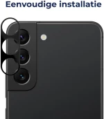 Rosso Camera Lens Protector - Προστατευτικό Κάλυμμα Κάμερας - Samsung Galaxy S23 / S23 Plus - Black (8719246381805)