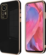 Bodycell Gold Plated - Θήκη Σιλικόνης Xiaomi 12 / 12X - Black (5206015069826)
