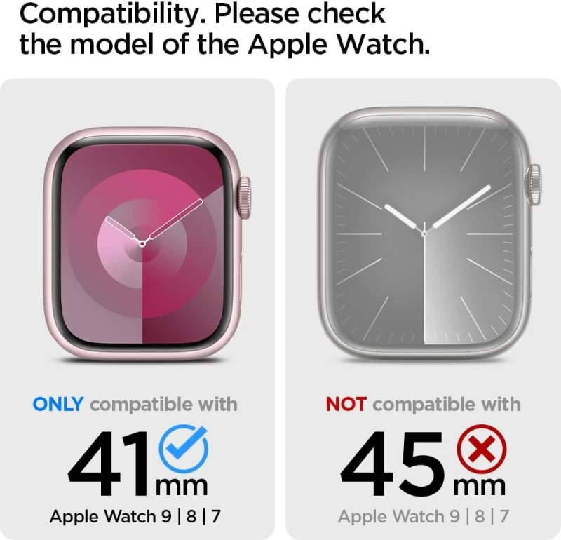 Spigen Θήκη Ultra Hybrid Apple Watch 9 / 8 / 7 (41mm) - Space Crystal (ACS04614)