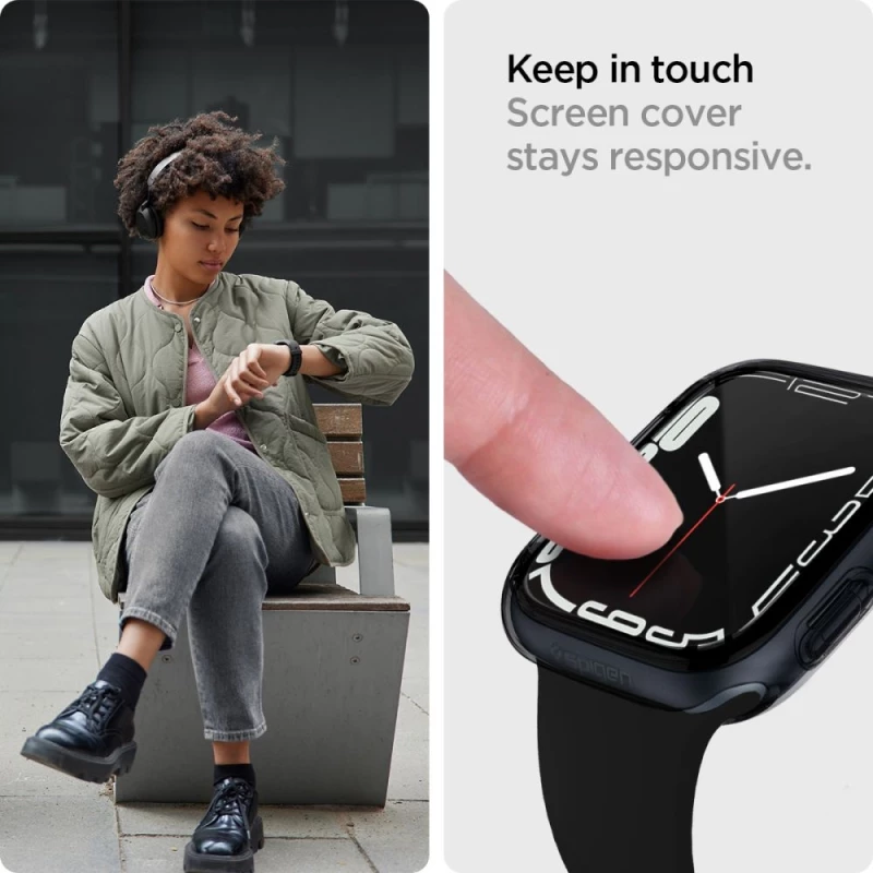 Spigen Θήκη Ultra Hybrid Apple Watch 9 / 8 / 7 (41mm) - Space Crystal (ACS04614)