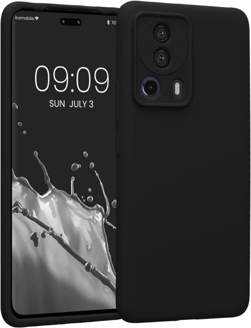 KWmobile Soft Flexible Rubber Cover - Θήκη Σιλικόνης Xiaomi 13 Lite με Πλαίσιο Κάμερας - Black (61166.01)