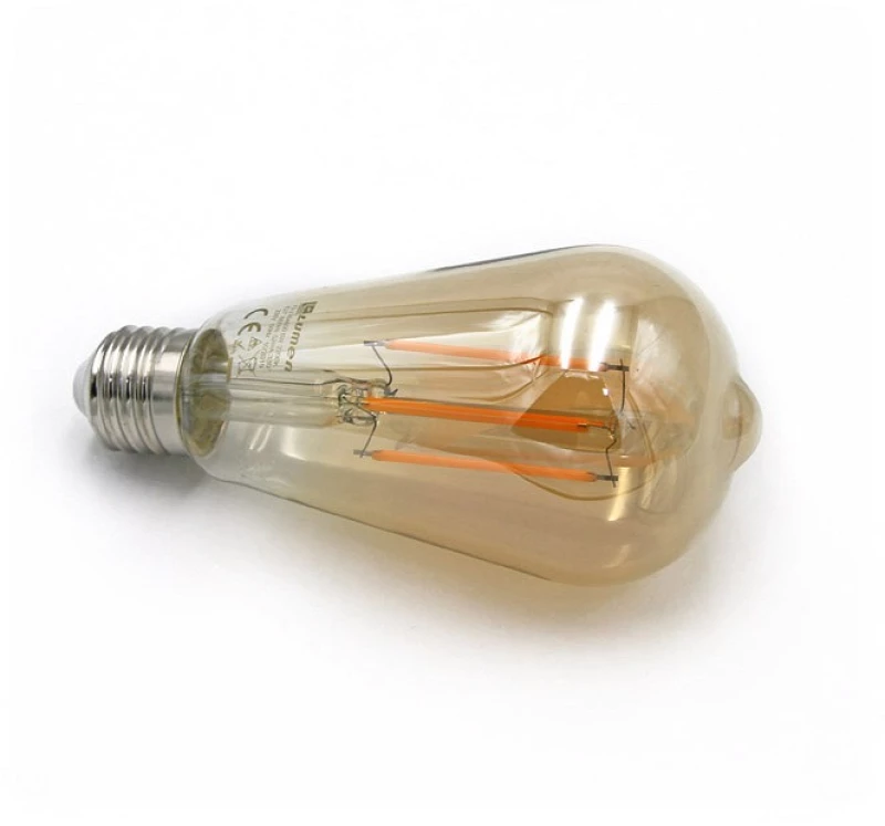 Adeleq Led Λάμπα Cog Αβοκάντο St64 Φ64 Μελί Ε27 6W Θερμό 13-2764600