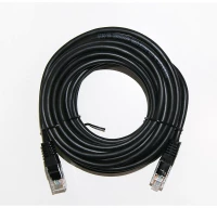 Adeleq Καλώδιο Patch Cord Δικτύου 4x2x7*0.16mm UTP Cat.5e 10m Μαύρο 9-0145101