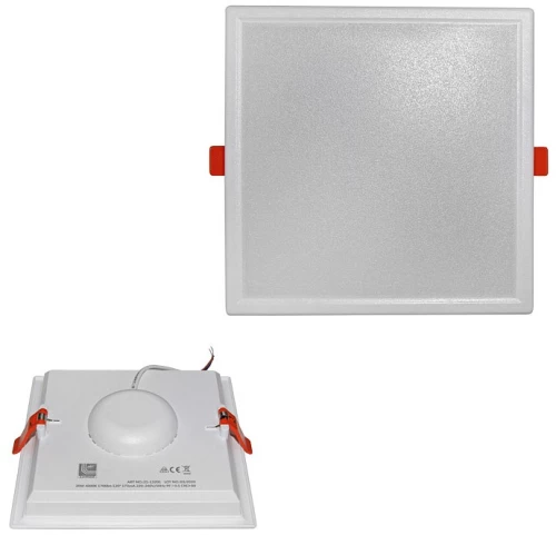 Adeleq Led Φωτιστικό Ψευδοροφής Τετράγωνο Πλήρες 20W 4000K 120° Λευκό 21-13201