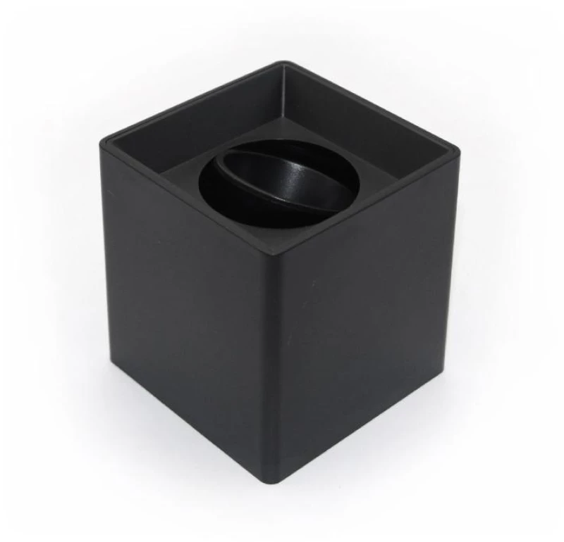 Adeleq Σποτ PC Οροφής Τετράγωνο 1xGU10 Φ96x96x100mm Μαύρο 3-0961