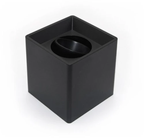 Adeleq Σποτ PC Οροφής Τετράγωνο 1xGU10 Φ96x96x100mm Μαύρο 3-0961