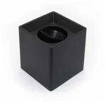 Adeleq Σποτ PC Οροφής Τετράγωνο 1xGU10 Φ96x96x100mm Μαύρο 3-0961