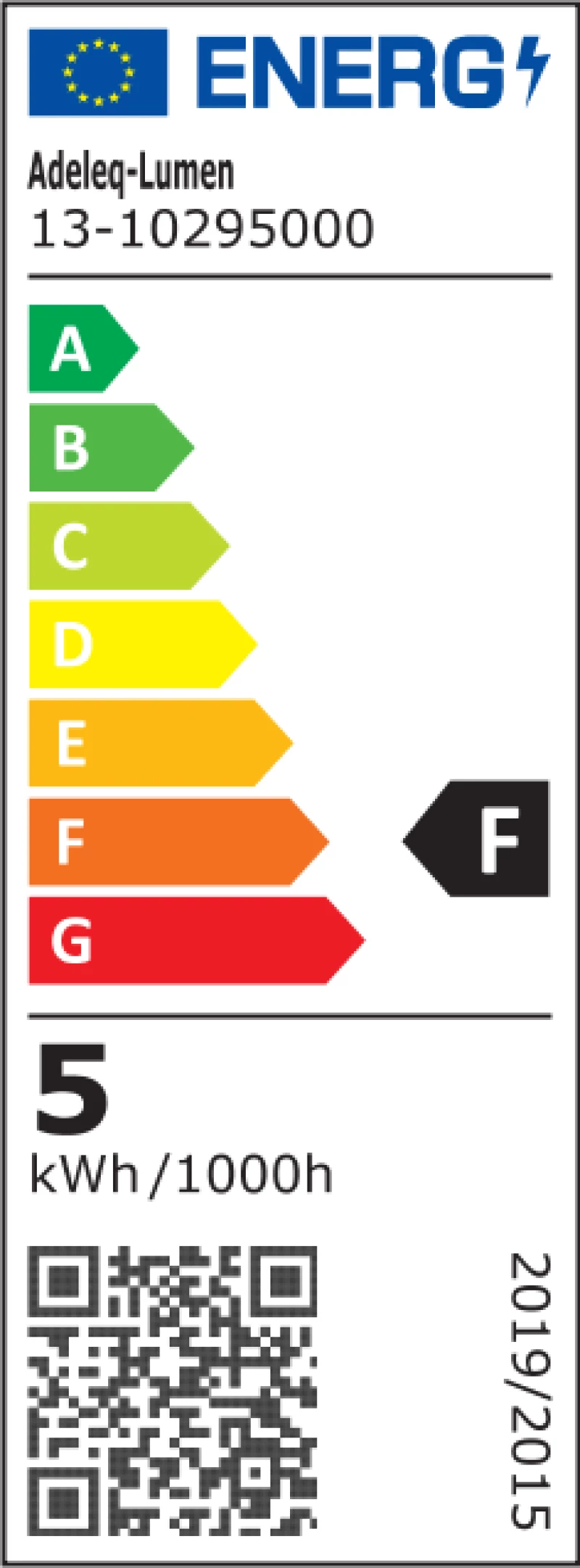 Adeleq Λάμπα LED GU10 5W 230V 105° Θερμό 2700Κ 13-10295000