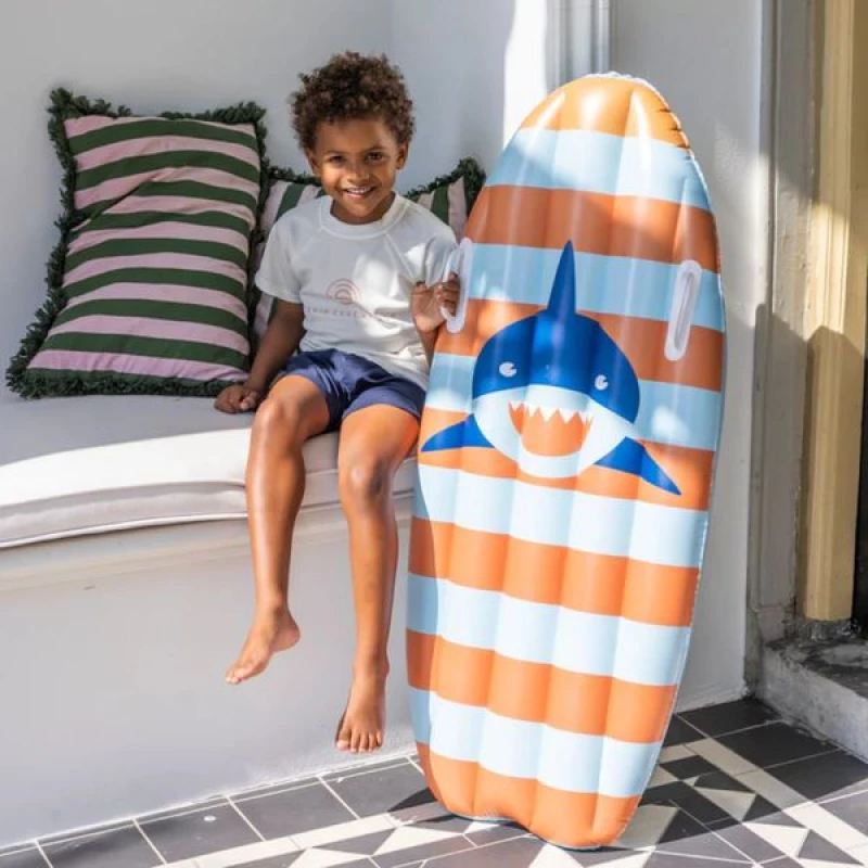 Swim Essentials Φουσκωτή Σανίδα Aπό 6 Ετών Striperd Shark SWE-2022SE312