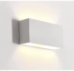 Adeleq Απλίκα Γύψινη Ορθογώνια Up Down Ντουί G9 25x12x7cm Λευκό 21-11033