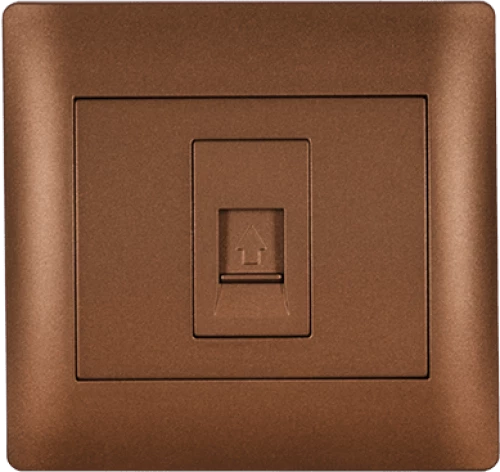 RHYME PHONE SOCKET COFFEE METALLIC