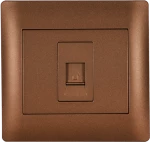 RHYME PHONE SOCKET COFFEE METALLIC