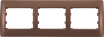 RHYME TRIPLE PANEL COFFEE METALLIC