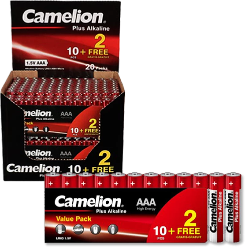 LR03 SP12 ΜΠΑΤΑΡΙΑ CAMELION ΑΛΚΑΛΙΚΗ AAA 10+2 CAMELION