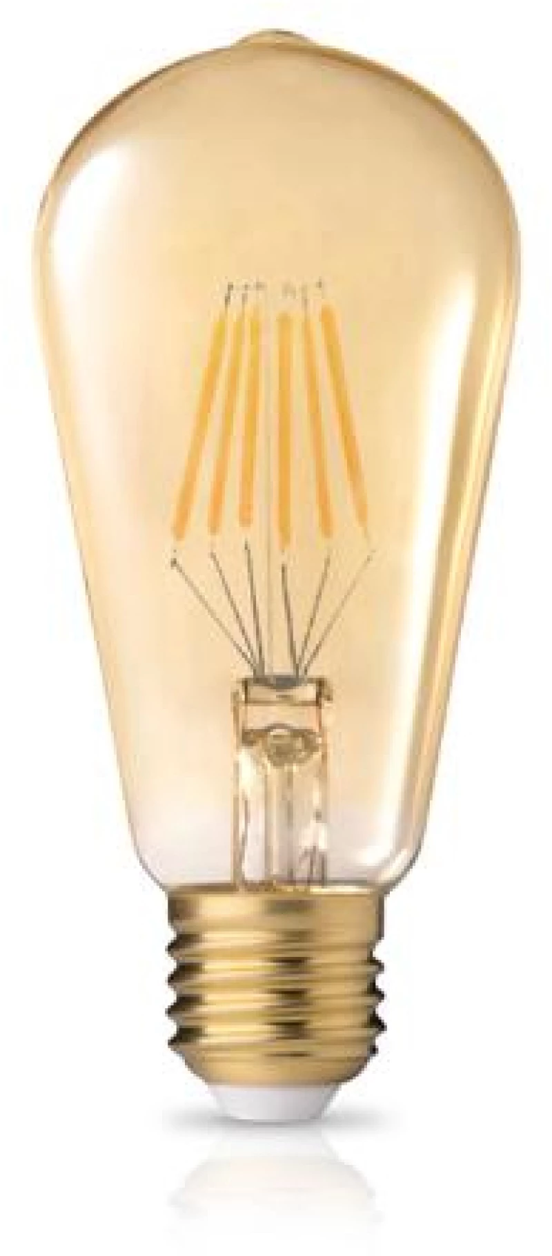 LED FILAMENT ST58 E27 VINTAGE DIM 8W 2200k 630L ΛΑΜΠΑ