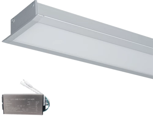 LED PROFIL FLUSH S48 24W 4000K 1200mm GREY+ EM