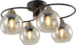 JAY CHANDELIER 4XE27 SAND BLACK/BRONZE