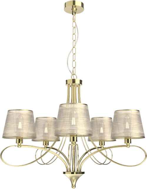 REBECCA CHANDELIER 5XE14 GOLD