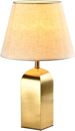 PONZA TABLE LAMP 1XE27 GOLD/FLAX