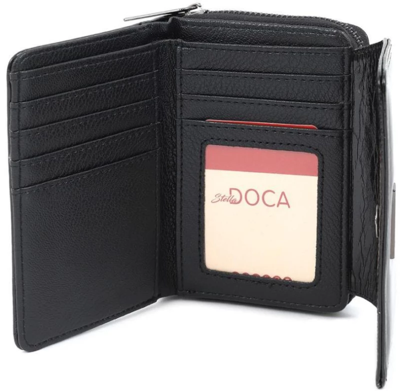 Πορτοφόλι μαύρο doca 66836
