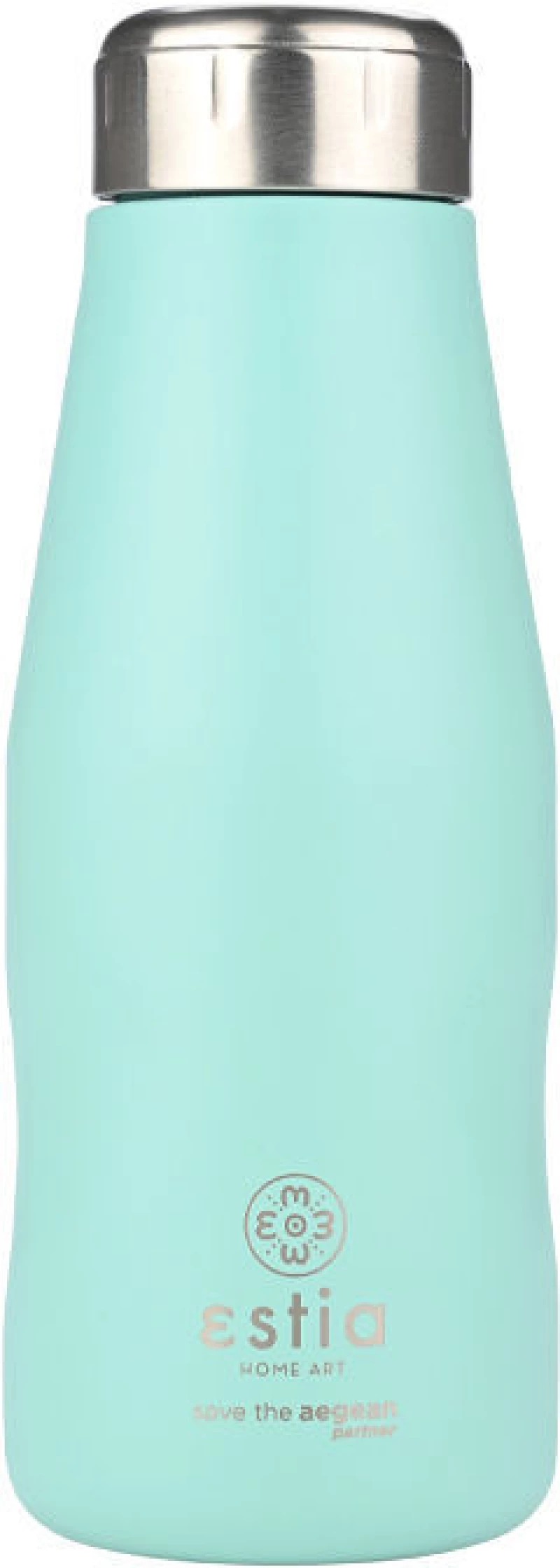 Estia Θερμος Travel Flask Save the Aegean 350ml Bermuda Green