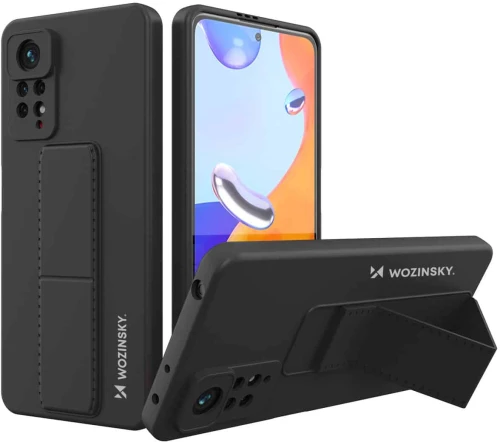 Wozinsky Kickstand Flexible Θήκη Σιλικόνης Xiaomi Redmi Note 11 Pro - Μαύρο