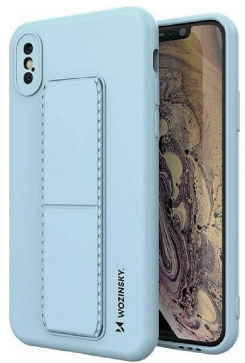 Wozinsky Kickstand Flexible Θήκη Σιλικόνης iPhone XS Max Γαλάζιο