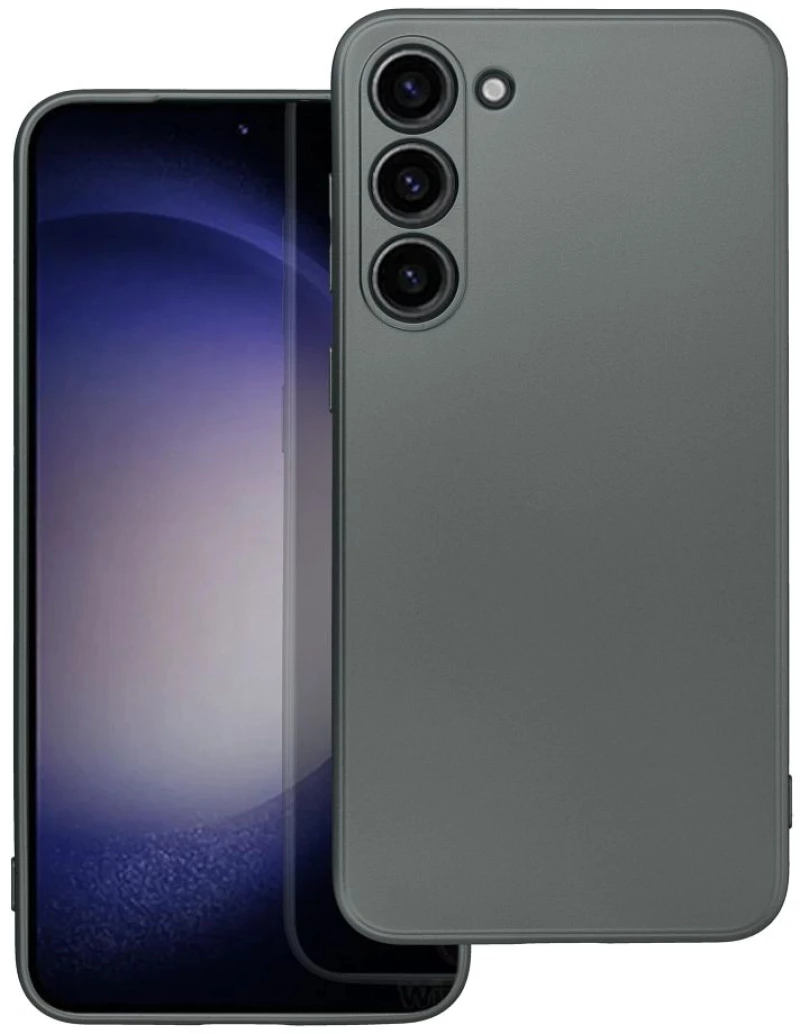 Nuon® Θήκη Σιλικόνης Metallic Case Samsung Galaxy S23 Plus Γκρι