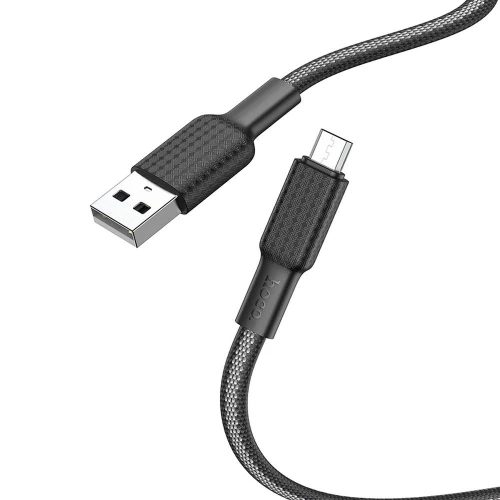 Καλώδιο Σύνδεσης HOCO® X69 MicroUSB 1 μέτρo Μαύρο / Λευκό