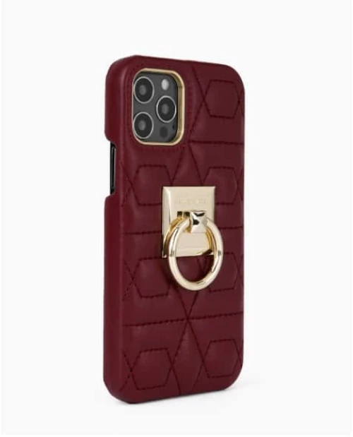 IDEAL OF SWEDEN® Statement Case Quilted iPhone 12/ 12 Pro Ruby - (IDSCAW21-12061-343)