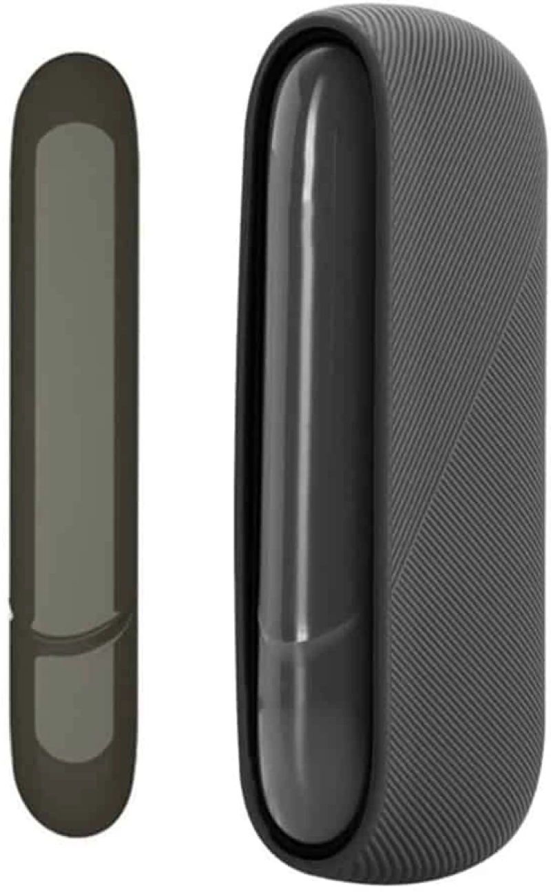 Techsuit® Silicone Sleeve και Door Cover για IQOS 3 Series - Μαύρο