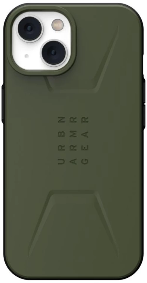 UAG® Civilian Magsafe Back Cover Θήκη Σιλικόνης Ανθεκτική iPhone 13 / 14 Λαδί