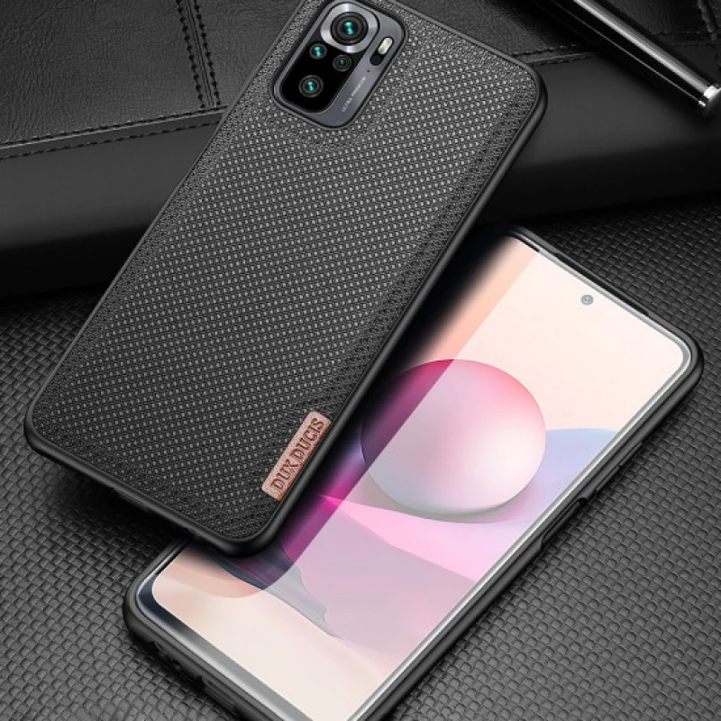 Dux Ducis Σειρά Fino Θήκη Πλάτης Xiaomi Redmi Note 10 / Note 10s Χρώματος Μαύρο