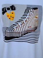 Γυναικείο T-shirt Sneaker ΑΣΠΡΟ