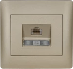RHYME COMPUTER SOCKET CHAMPAGNE METALLIC
