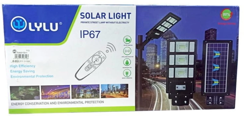 Ηλιακός προβολέας με τηλεχειριστήριο 300W IP67- Lylu Solar light 58083