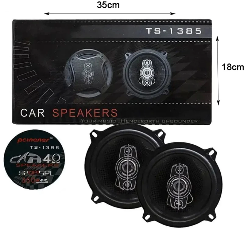 Mingyuan Ηχεία Αυτοκινήτου 13cm 400WMax TS-1385 - Car speakers amplifier 10565