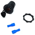 Φορτιστής Αυτοκινήτου USB Βολτόμετρο 5V 4.8A A103 - Car USB Charger 074102