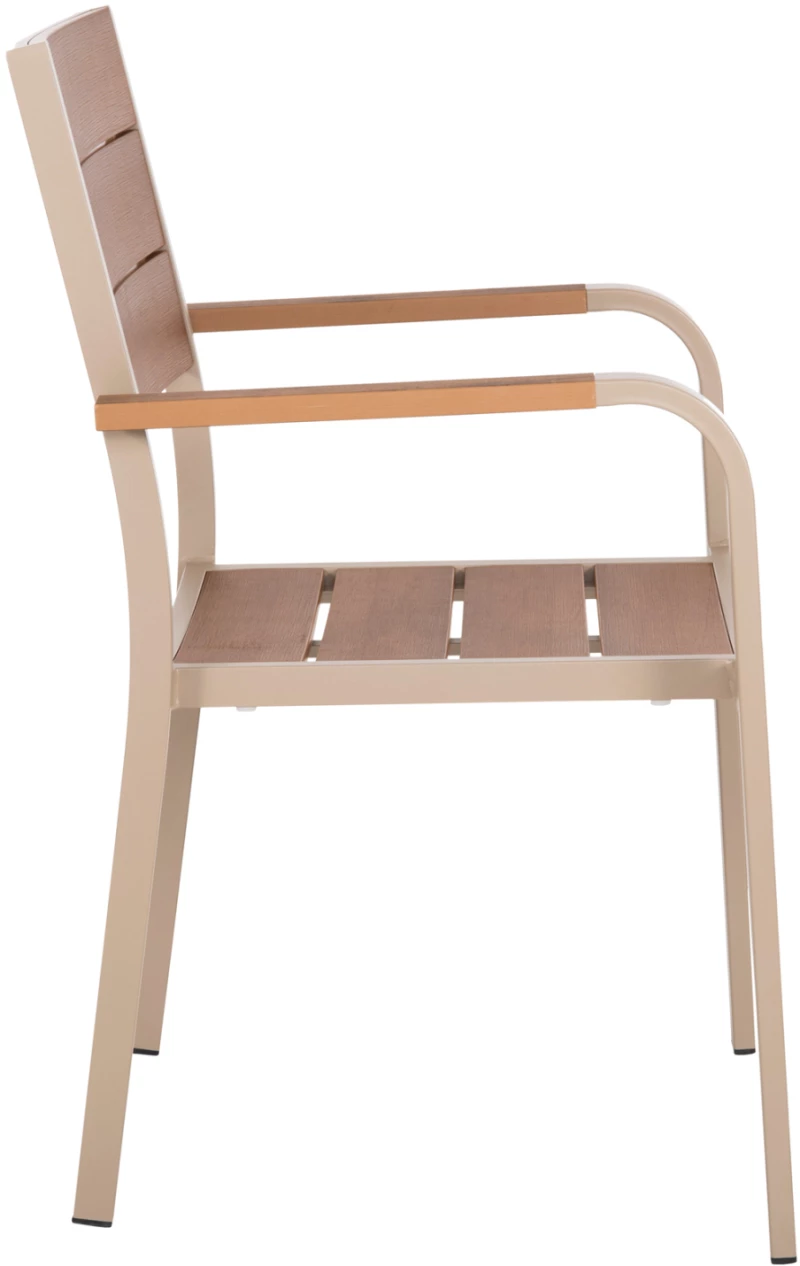 ΠΟΛΥΘΡΟΝΑ ΑΛΟΥΜΙΝΙΟΥ FB95127.04 ΣΑΜΠΑΝΙ ΜΕ POLYWOOD 55x52x86Yεκ.
