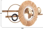 ΡΟΛΟΙ ΤΟΙΧΟΥ FB94200 ΜΕΤΑΛΛΟ & ΙΝΕΣ RAFFIA ΣΕ ΓΗΙΝΑ ΧΡΩΜΑΤΑ 100x49Υεκ.