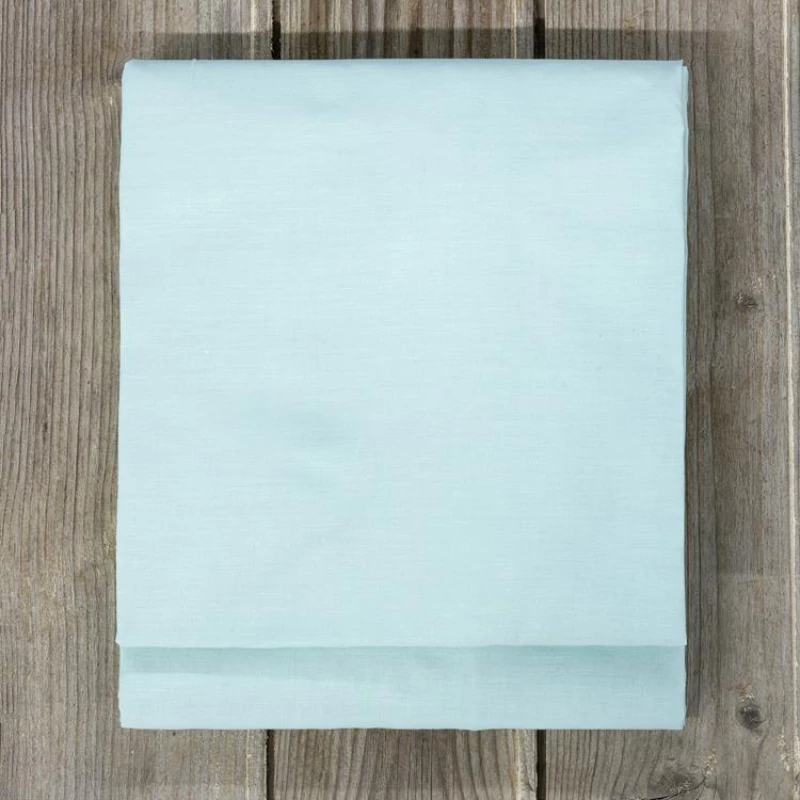 Σεντόνι King Size (185x205+32) Με Λάστιχο Unicolors Light Aqua βαμβακερό nima