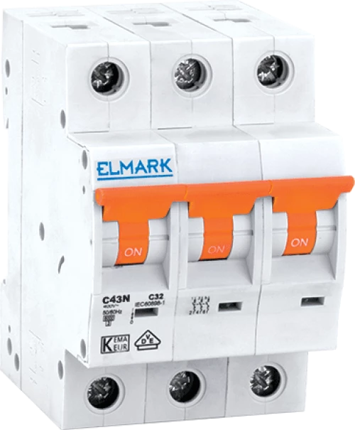 NEW MCB C43N 10A 3P 4.5kA CURVE C