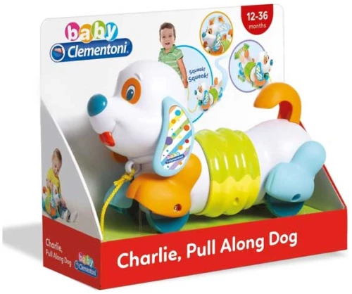 Baby Clementoni Charlie Pull Along Dog