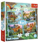 Puzzle Trefl 4/1(12//15/20/24pcs) Δεινόσαυροι