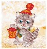 Diamond Dotz Christmas Kitten Glow